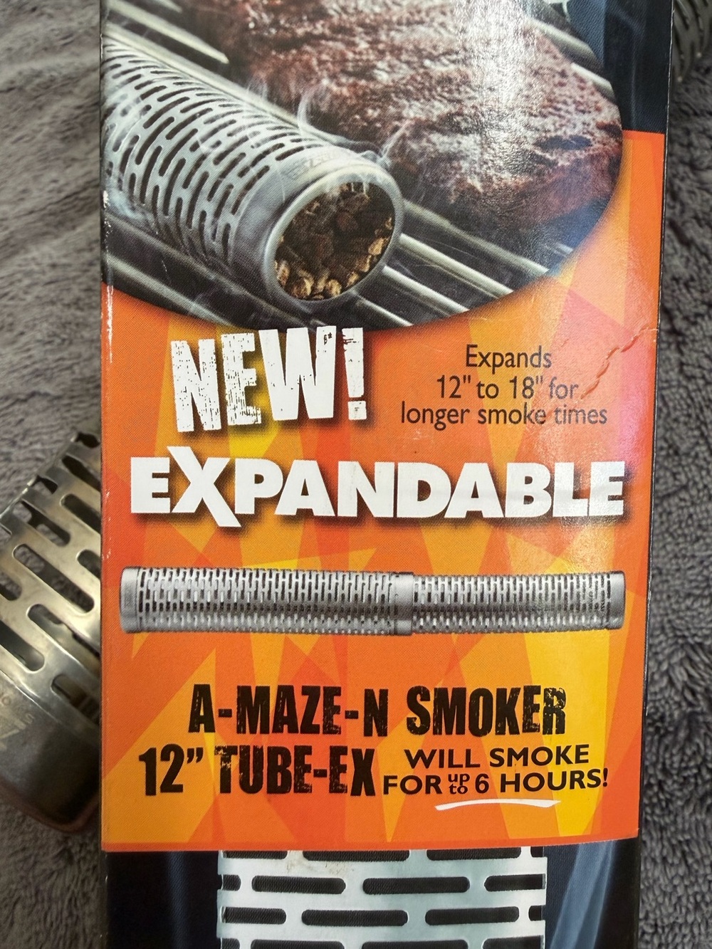 Expandable Stainless Steel Smoke Tube - Silver